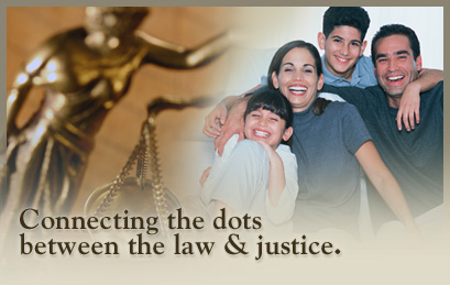 Connecting the dots between the law & justice.